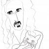 ...holding Ozzy/Pen on paper/24x18in/2021