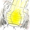 Pen, crayon, watercolor and pencil on Fabriano paper/14x11in/2021