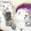 ...the  beast/Pen and watercolor on paper/12x16in/2021
