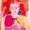 Pen and watercolor on handmade paper/11x8.5in/2021