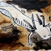 Sumi and walnut ink on paper/8x12in/2020