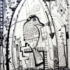 Pen and marker on paper/12x9in/2020