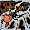 Acrylic, sumi ink, walnut ink and pen on paper/9x12in/2020
