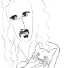 ...holding Ozzy/Pen on paper/24x18in/2021