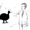 ...pardonng a turkey/Pen and india ink on paper/18x24in/2021