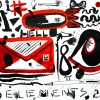 Acrylic and india ink on paper/8x12in/2020