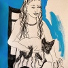 Pen and acrylic on paper/14x11in/2021