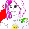 ...her gecko/Pen and watercolor on printer paper/11x8.5in/2021