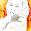 ...pet rat/Pen and watercolor on paper/18x24in/2021