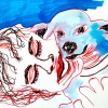 Pen, watercolor and acrylic on paper/12x18in/2021