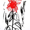 Acrylic and sumi ink on paper/24x18in/2020