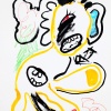 Acrylic, sumi ink and pencil on paper/24x18in/2020