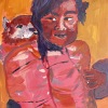 ...puppy/Acrylic on canvas/18x14in/2025