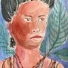 Pen, pencil and watercolor on Stonehenge paper/16x12in/2022