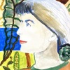 Pen, pencil, crayon and watercolor on canson paper/15x11in/2022