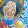 Pen, pencil and watercolor on cotton paper/14x10in/2022