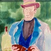 Pencil and watercolor on Canson paper/12x9in/2022