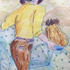 Pencil and watercolor on Arches paper/14x10in/2022