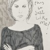 Pen and pen brush on toned Arnhem paper/7x5in/2023