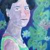 ...lily pads/Pen and watercolor on cotton paper/16x12in/2022